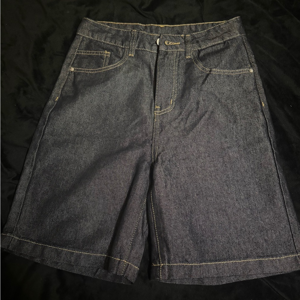 SHEIN Women or Kid Denim Shorts - Dark Blue